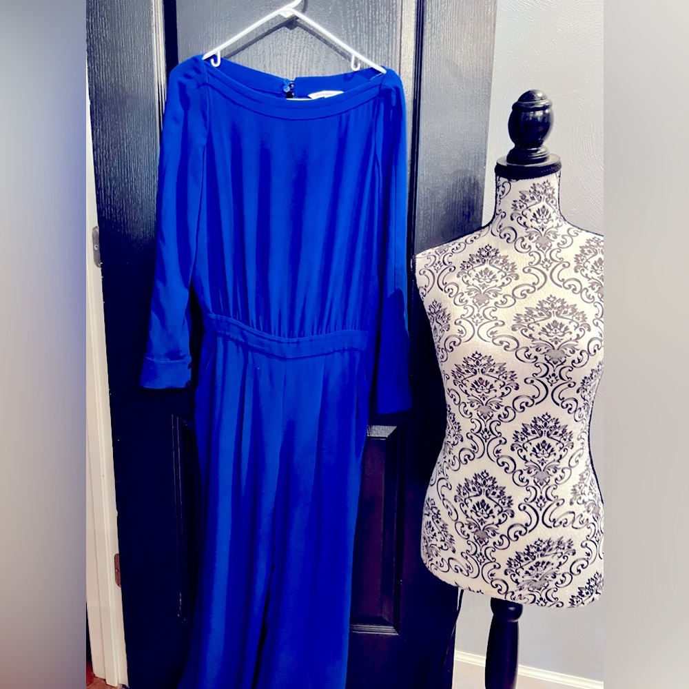 Diane Von Furstenberg royal blue jumpsuit size 2